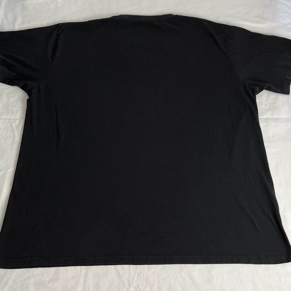 The Hip Tragically T-Shirt Top Women's Black Crewneck Canada Flag Plaque Graphic - Picture 4 of 5